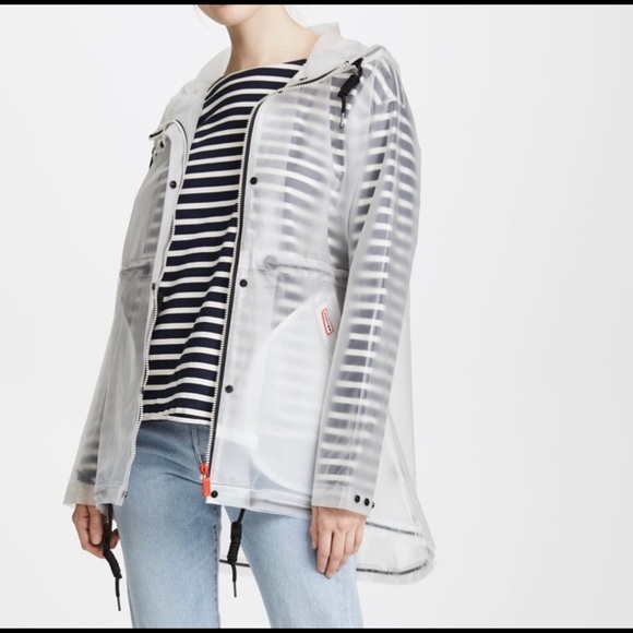 hunter clear raincoat